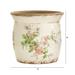 8" Tuscan Ceramic Floral Print Planter - 8