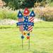 Glitzhome Patriotic Americana Metal Yard Stake or Wall Sign