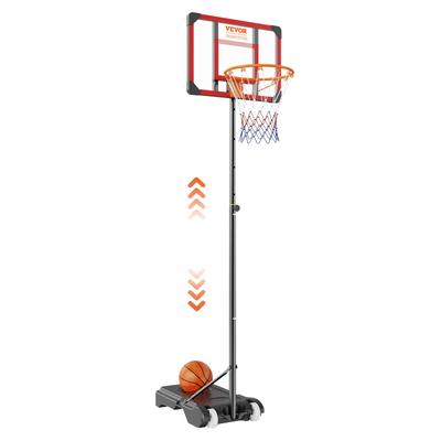 VEVOR Basketball Hoop,Adjustable Height Portable Backboard System,for Outdoor/Indoor