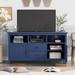 2 Doors TV Stand for TV up to 68 in with Drawers and Cabinet