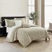 Chic Home Shahram 5-Piece Rich Chenille Jacquard Geometric Comforter Set