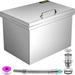 VEVOR Ice Chest Drop in Cooler Stainless Steel with Hinged Cover Bar for Cold Wine Beer