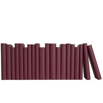 Books Red Decorative Accessories: Merlot Wrapped Color By The Foot