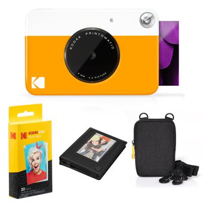 Kodak Printomatic Instant Print Camera & Photo Paper (20 Sheets) Album Bundle