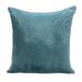 Green and Teal Dual Solid Color Reversible Throw Pillow