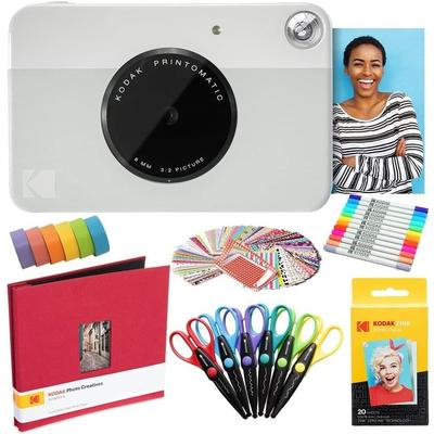 Kodak Printomatic Instant Print Camera & Photo Paper (20 Sheets) Art Bundle