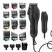 Wahl USA Pro Series Platinum Corded Clipper & Corded Trimmer for Home Haircutting with Premium Secure Fit Color Coded Guide Combs â€“ Model 79804-100