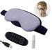 Heated Eye Mask Electric USB Heating Eye Mask Adjustable Temperature Warm Heated Eye Massage Relieve Dry Eyes Fade Black Eye Blepharitis Tired Eyes Puffy Eyes