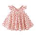 0-3 Months Baby Girl Clothes Fall Winter Little Child Girls Dress Short Sleeved Casual Dress Summer Dress Girl Polka Dot Dress Summer Casual Dress Red Camouflage Baby 3-6 Months