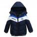 Fanxing Baby Girls Boys Fall Winter Warm Hooded Snow Coats for Little Kids Toddler Colorblock Puffer Jacket Down Coat Clearance XXL