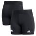 Women's adidas Black South Alabama Jaguars Alphaskin Tight Shorts