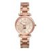 Women's Fossil Rose Gold Bucknell Bison Carlie Stainless Steel Watch