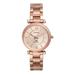 Women's Fossil Rose Gold Emory Eagles Carlie Stainless Steel Watch