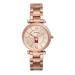 Women's Fossil Rose Gold Miami University RedHawks Carlie Stainless Steel Watch