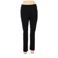 Tommy Hilfiger Jeggings - Mid/Reg Rise: Black Bottoms - Women's Size Large - Black Wash