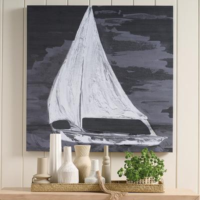 Midnight Sail Canvas Wall Art - Grandin Road