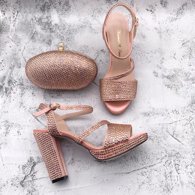 Rose gold outlet crystal shoes