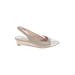 Tahari Wedges: Ivory Print Shoes - Women's Size 7 1/2 - Pointed Toe