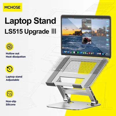 MC 515 Laptop Stand Foldable Aluminum Alloy Portable Notebook Stand 10-17 Inch Macbook Air Pro Computer Bracket Laptop Holder
