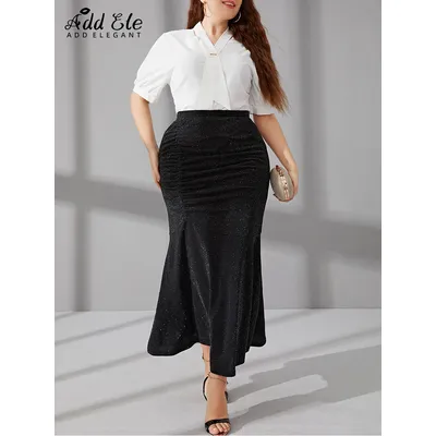 Fishtail skirt plus outlet size