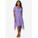 Plus Size Women's Lace Handkerchief Dress by Jessica London in Vintage Lavender (Size 12 W)