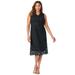 Plus Size Women's Lace Midi Dress by Jessica London in Black (Size 12 W)