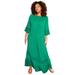 Plus Size Women's Off-The-Shoulder Sundrop Maxi Dress by June+Vie in Tropical Emerald (Size 30/32)
