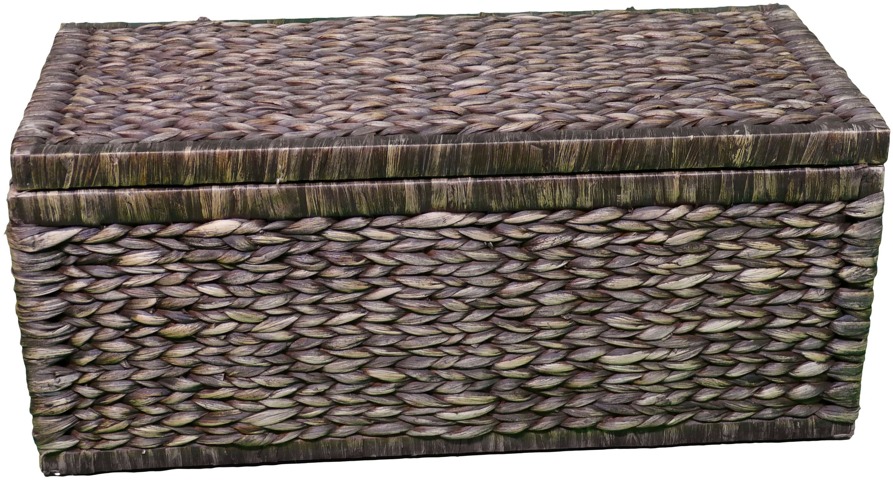 Truhe HOME AFFAIRE, braun, B:80cm H:34cm T:37cm, Truhen, innen mit Baumwolle bespannt Image