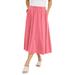 Plus Size Women's Soft Ease Midi Skirt by Jessica London in Tea Rose (Size 26/28)