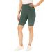 Plus Size Women's Pocket Bike Short by Woman Within in Pine (Size 6X)