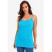 Plus Size Women's Cami Top with Adjustable Straps by Jessica London in Ocean (Size 22/24)