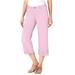 Plus Size Women's Capri Stretch Jean by Woman Within in Pink (Size 44 WP)