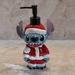 Disney Bath | Disney: Christmas Theme Stitch Lotion/ Soap Dispenser. | Color: Blue/Red | Size: Os