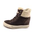 Converse Shoes | Converse Ct Platform Plus Wool Collar Hidden Wedge Sneakers 9 | Color: Brown | Size: 9