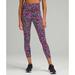 Lululemon Athletica Pants & Jumpsuits | Lululemon Athletica Base Pace High-Rise Running Tight Floral Electric Multi 2 | Color: Blue/Pink | Size: 2