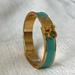 Kate Spade Jewelry | Kate Spade Turquoise And Gold Bangle Bracelet | Color: Blue/Gold | Size: Os