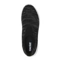 Wide Width Men's Athletic Knit Stretch Sneaker by KingSize in Black Marl (Size 12 W)