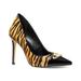 Michael Kors Shoes | Michael Kors Womens Parker Tiger Print Calf Hair & Leather Pumps 7 M Marigold | Color: Yellow | Size: 7