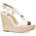 Michael Kors Shoes | Michael Michael Kors Annie Wedge Sandals Optic White | Color: White | Size: Various