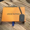 Louis Vuitton Accessories | Authentic Louis Vuitton Monogram Eclipse Collier Plaque Dog Tag Locket Pendant | Color: Black/Silver | Size: Os