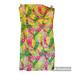 Lilly Pulitzer Dresses | Lilly Pulitzer Strapless Midi Green Yellow Pink Beach Cruise Vacation Dress | Color: Green/Pink | Size: 6