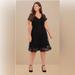 Torrid Dresses | Mini Lace Button-Front Shirt Dress Size 26w | Color: Black | Size: 26w