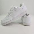 Nike Shoes | Nike Ebernon Aq1775-100 White Leather Lace Up Low Shoes Sneakers Mens Us Sz 9.5 | Color: White | Size: 9.5