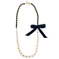 Kate Spade Jewelry | Kate Spade Ribbons And Pearls Necklace | Color: Gold/White | Size: Os