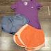 Nike Shorts | Nike Dri-Fit Athletic Shorts / Adidas Ultimate V Neck Tee / Top Bundle, Small | Color: Blue/Pink | Size: S