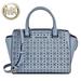 Michael Kors Bags | New No Flaws Michael Kors Selma Perforated Convertible Satchel Bag Medium Blue | Color: Blue/Gray | Size: Medium