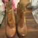 Jessica Simpson Shoes | Jessica Simpson Boots Heels Size 8 1/2 Women’s | Color: Tan | Size: 8.5