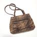 Nine West Bags | Gorgeous Nine West Cheetah Zip Snap Satchel Handbag 11" X 15" | Color: Black/Brown | Size: 11" X 15"