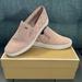 Michael Kors Shoes | Michael Kors Women’s Keaton Quilted Slip On Suede Shoes Size 7.5 Soft Pink | Color: Pink | Size: 7.5