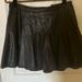 Free People Skirts | Free People Charcoal Black Leather Mini Skirt, Sz 10 Beautiful Design | Color: Black | Size: 10